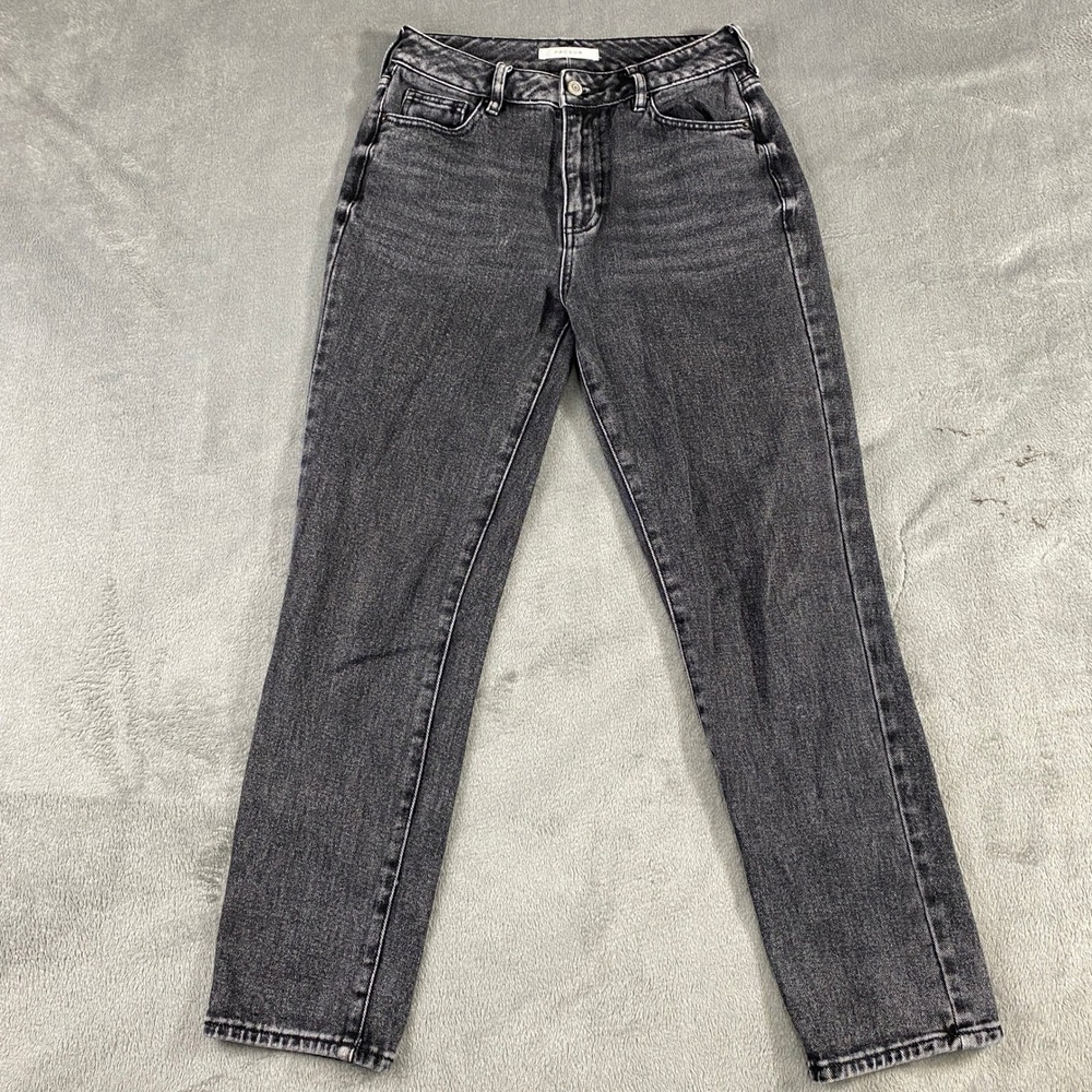 Pacsun Womens‎ Size 25 Mom Jean Black Wash High Rise Denim Pants Grunge